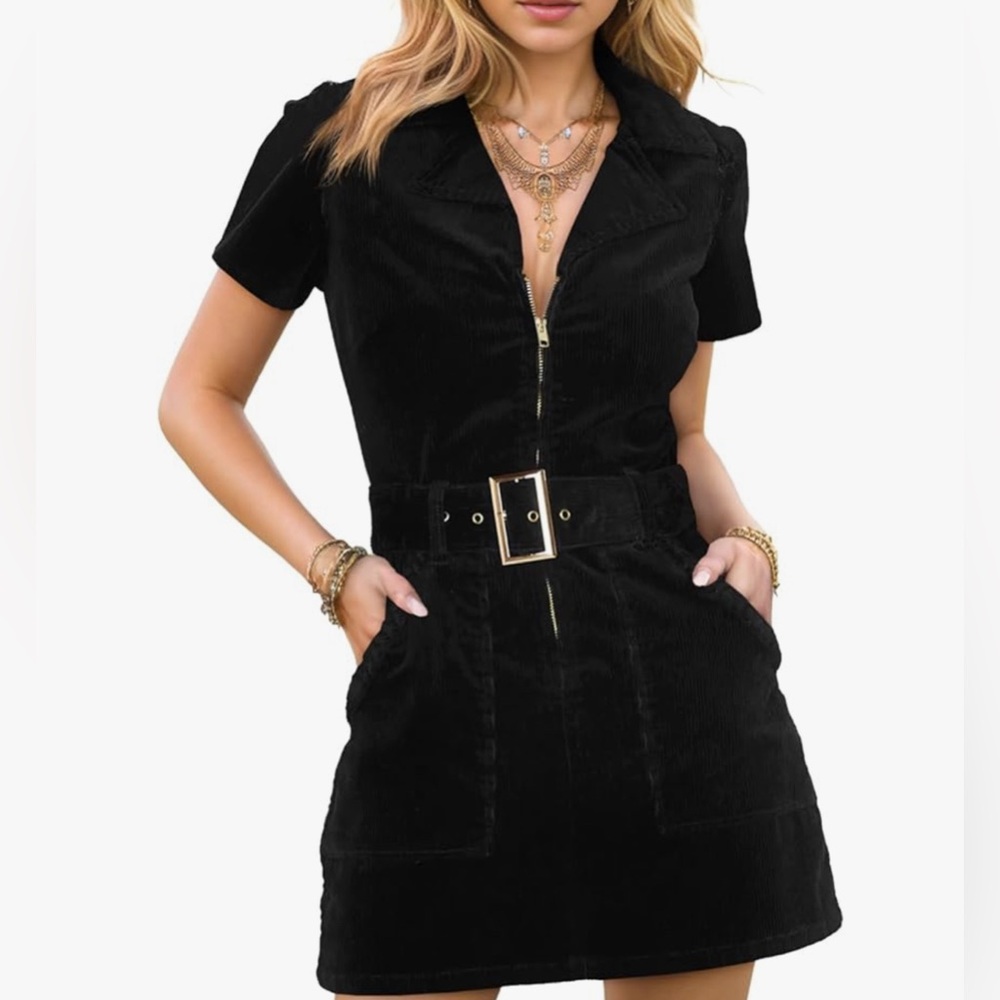 Corduroy Cowgirl Mini Dress
